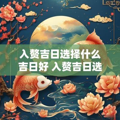 入赘吉日选择什么吉日好 入赘吉日选择什么属相最好