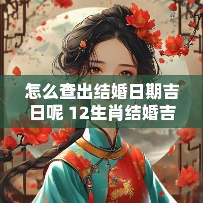 怎么查出结婚日期吉日呢 12生肖结婚吉日查询表
