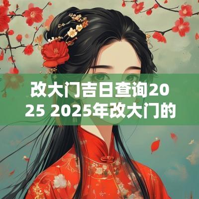 改大门吉日查询2025 2025年改大门的吉日