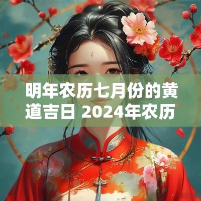明年农历七月份的黄道吉日 2025年农历七月份的黄道吉日