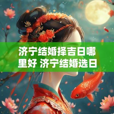 济宁结婚择吉日哪里好 济宁结婚选日子有什么讲究
