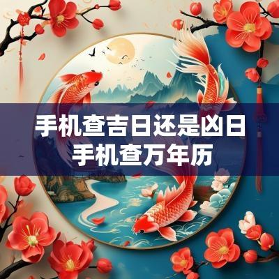 手机查吉日还是凶日 手机查万年历