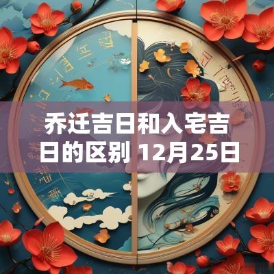 乔迁吉日和入宅吉日的区别 12月25日入宅乔迁吉日
