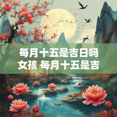 每月十五是吉日吗女孩 每月十五是吉日吗