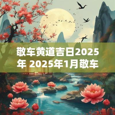 敬车黄道吉日2025年 2025年1月敬车吉日