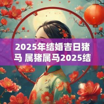 2025年结婚吉日猪马 属猪属马2025结婚吉日