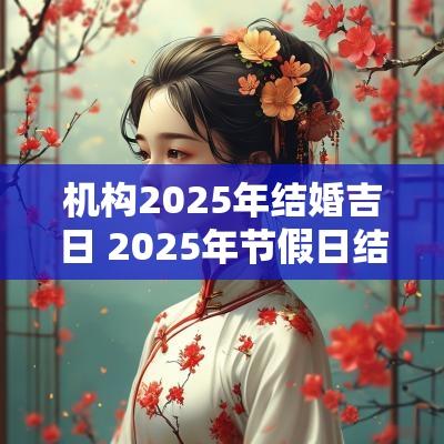 机构2025年结婚吉日 2025年节假日结婚吉日