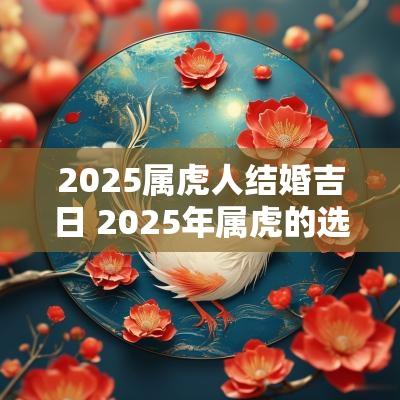 2025属虎人结婚吉日 2025年属虎的选结婚每月吉日