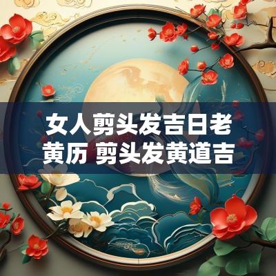 女人剪头发吉日老黄历 剪头发黄道吉日查询