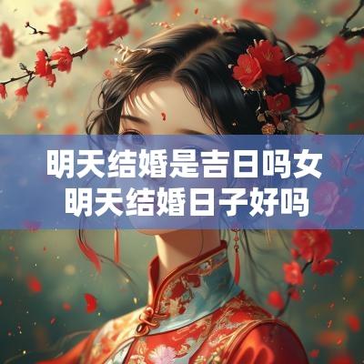 明天结婚是吉日吗女 明天结婚日子好吗