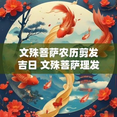 文殊菩萨农历剪发吉日 文殊菩萨理发吉日的解释