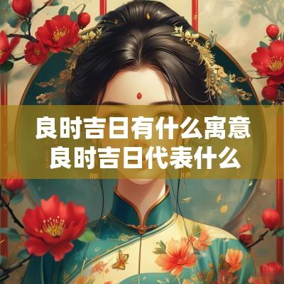 良时吉日有什么寓意 良时吉日代表什么生肖