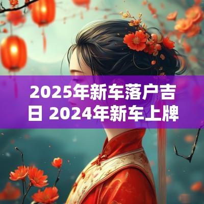 2025年新车落户吉日 2025年新车上牌吉日一览表