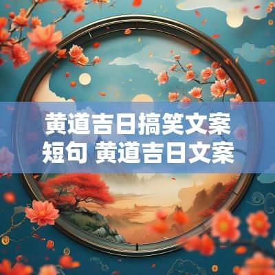 黄道吉日搞笑文案短句 黄道吉日文案