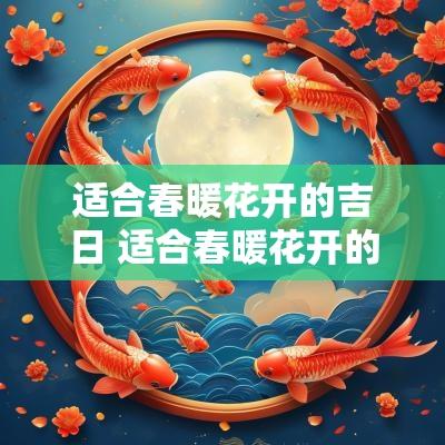 适合春暖花开的吉日 适合春暖花开的季节一日游