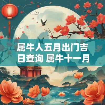 属牛人五月出门吉日查询 属牛十一月份选最佳黄道吉日