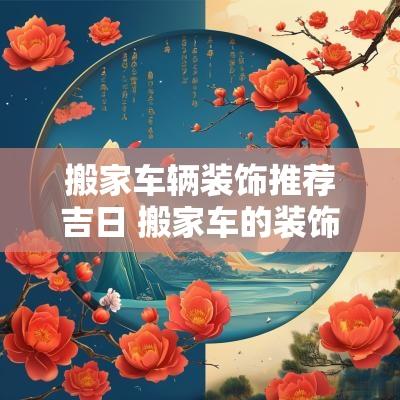 搬家车辆装饰推荐吉日 搬家车的装饰