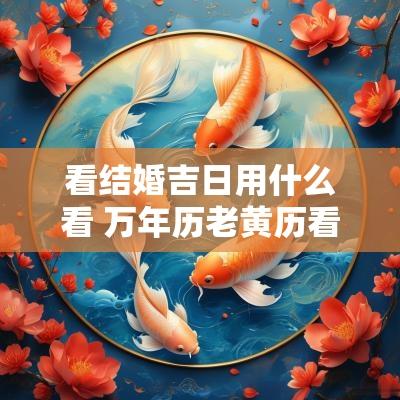 看结婚吉日用什么看 万年历老黄历看结婚吉日
