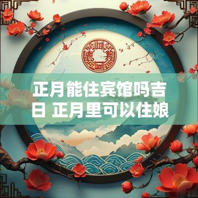 正月能住宾馆吗吉日 正月里可以住娘家吗