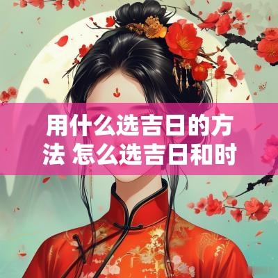 用什么选吉日的方法 怎么选吉日和时间