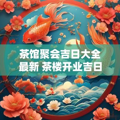 茶馆聚会吉日大全最新 茶楼开业吉日一览表