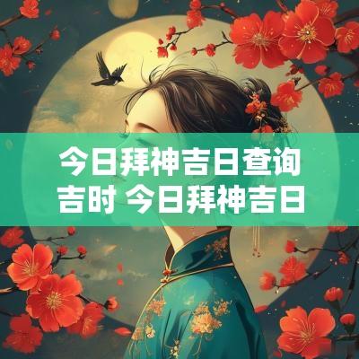 今日拜神吉日查询吉时 今日拜神吉日吉时查询