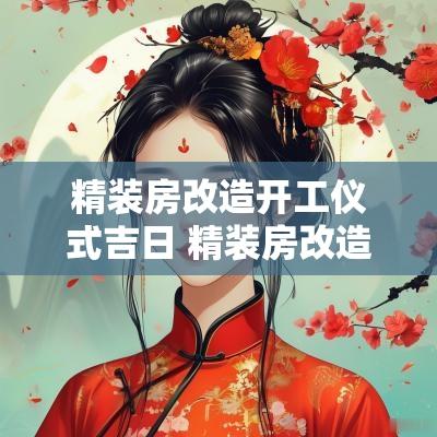 精装房改造开工仪式吉日 精装房改造需要开工仪式吗