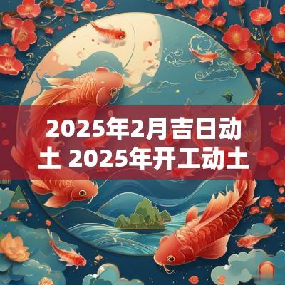 2025年2月吉日动土 2025年开工动土吉日