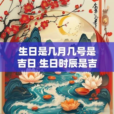 生日是几月几号是吉日 生日时辰是吉日好还是吉时好呢