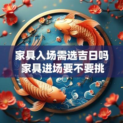 家具入场需选吉日吗 家具进场要不要挑日子