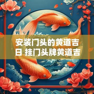安装门头的黄道吉日 挂门头牌黄道吉日2025