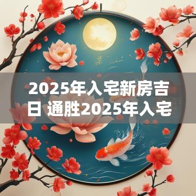 2025年入宅新房吉日 通胜2025年入宅吉日