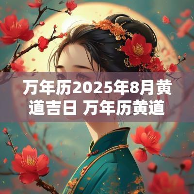 万年历2025年8月黄道吉日 万年历黄道吉日通书2025年