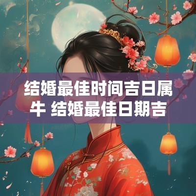 结婚最佳时间吉日属牛 结婚最佳日期吉利日