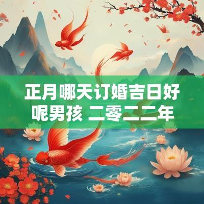 正月哪天订婚吉日好呢男孩 二零二二年正月订婚吉日