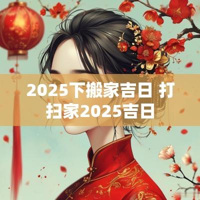 2025下搬家吉日 打扫家2025吉日