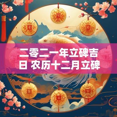 二零二一年立碑吉日 农历十二月立碑吉日