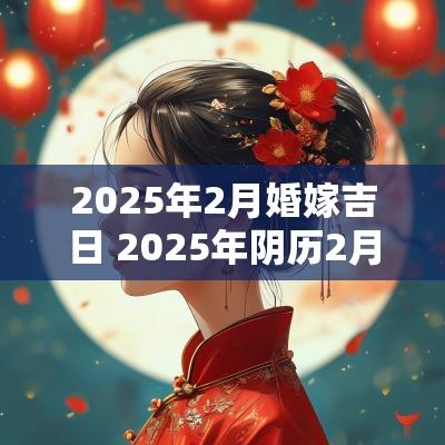 2025年2月婚嫁吉日 2025年阴历2月结婚黄道吉日