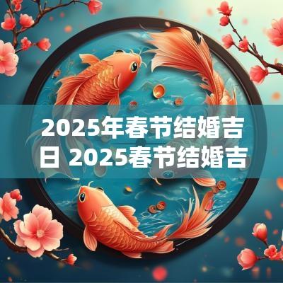 2025年春节结婚吉日 2025春节结婚吉日查询