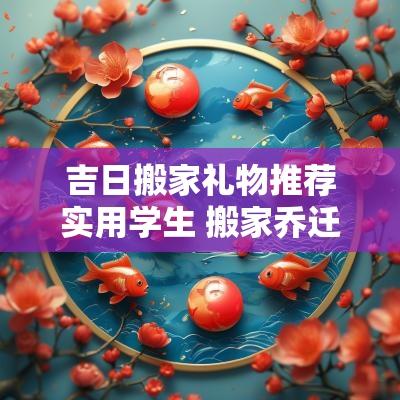 吉日搬家礼物推荐实用学生 搬家乔迁礼物送人良辰吉日