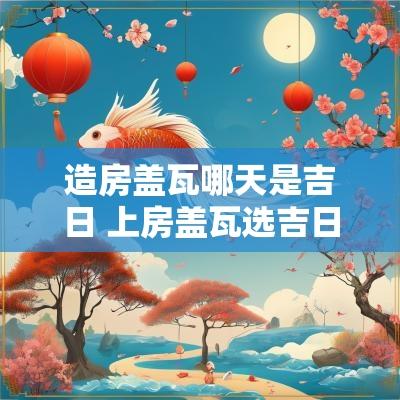 造房盖瓦哪天是吉日 上房盖瓦选吉日还是吉时
