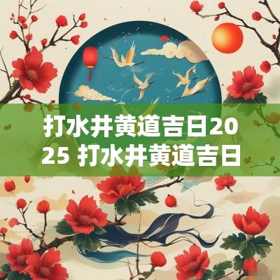 打水井黄道吉日2025 打水井黄道吉日