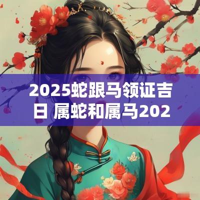 2025蛇跟马领证吉日 属蛇和属马2025年领证