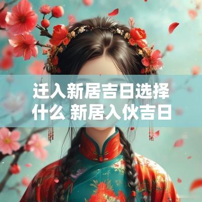迁入新居吉日选择什么 新居入伙吉日怎么挑选