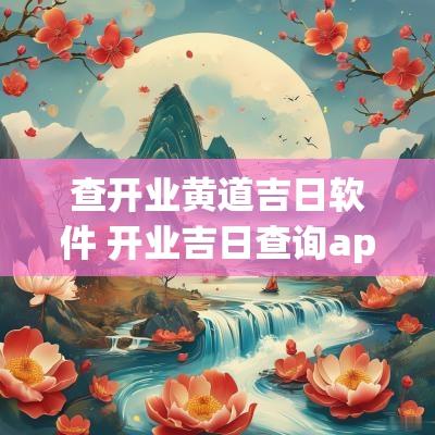 查开业黄道吉日软件 开业吉日查询app
