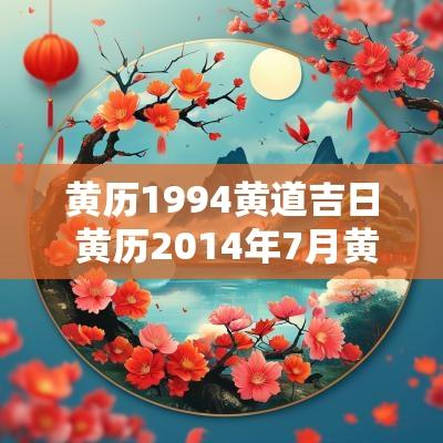 黄历1994黄道吉日 黄历2014年7月黄道吉日查询