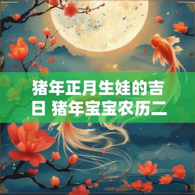 猪年正月生娃的吉日 猪年宝宝农历二月出生吉日