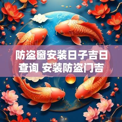 防盗窗安装日子吉日查询 安装防盗门吉日查询11月份