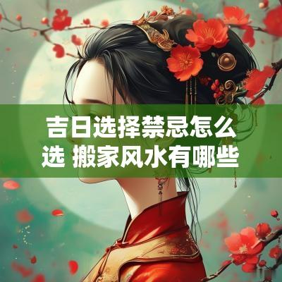 吉日选择禁忌怎么选 搬家风水有哪些禁忌吉日