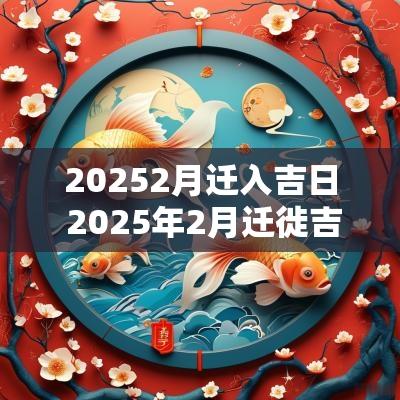 20252月迁入吉日 2025年2月迁徙吉日